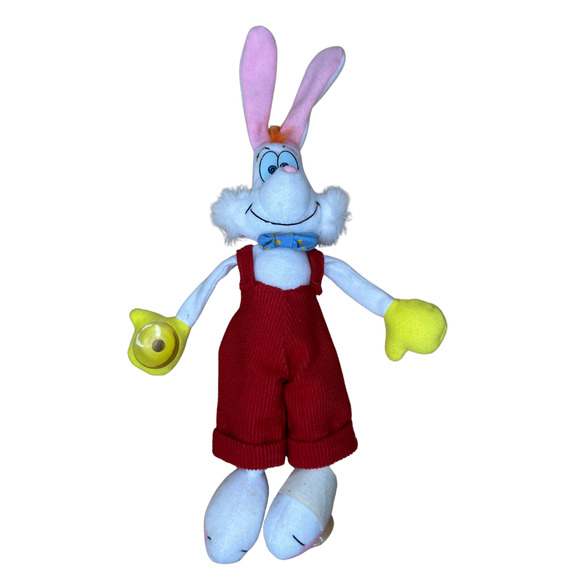 Vintage 1987 Roger Rabbit Plush Doll Disney Amblin Suction Cup Disneyland Disney - Picture 1 of 6